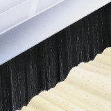 Brushstrip on uneven surface